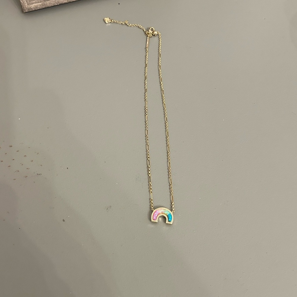 Vintage Kendra Scott pastel colored Rainbow Necklace!